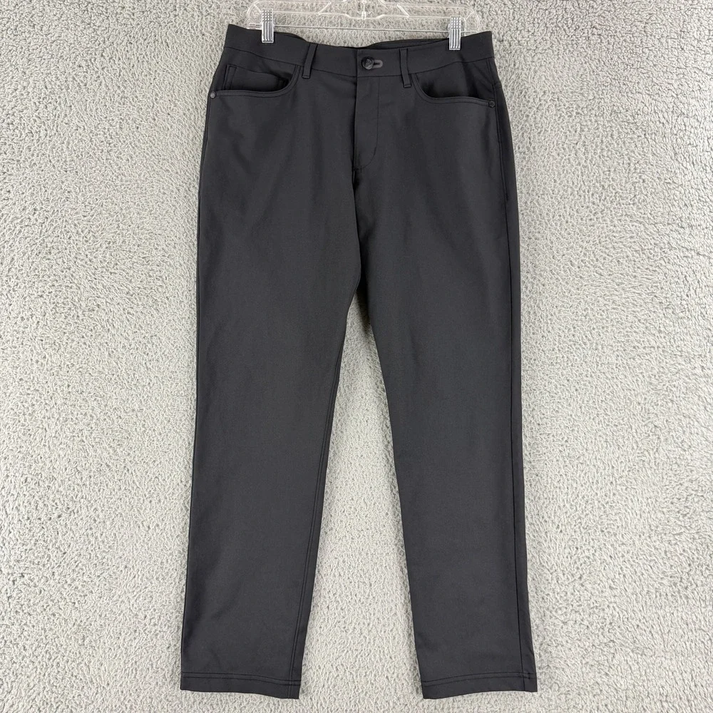 Public Rec Workday Pants Mens 32x30 Black Performance Tapered 5 Pocket Stretch